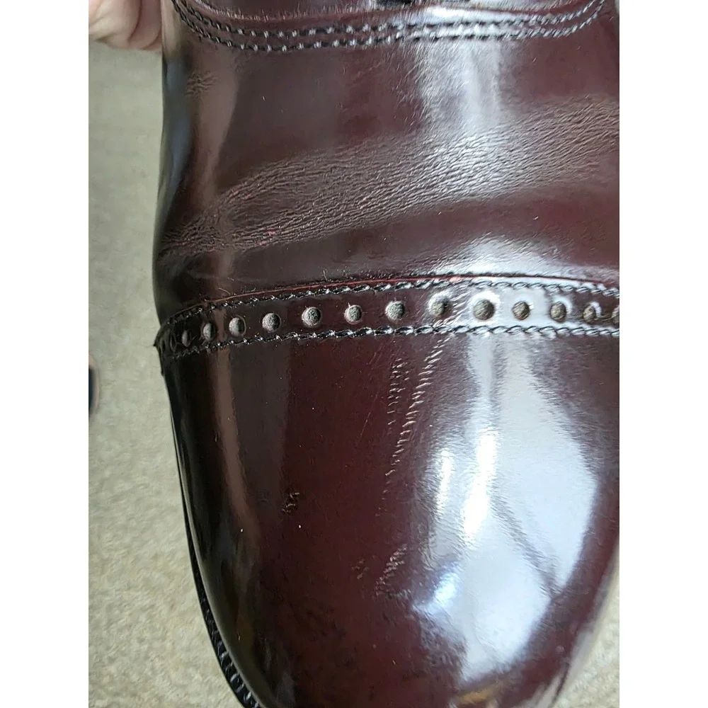 Florsheim Lexington‎ Burgundy Cap Toe Oxford Mens 9 3E Dress Shoes 17067-05